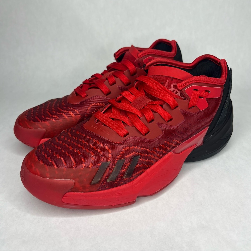 adidas Red and Black Athletic Shoes